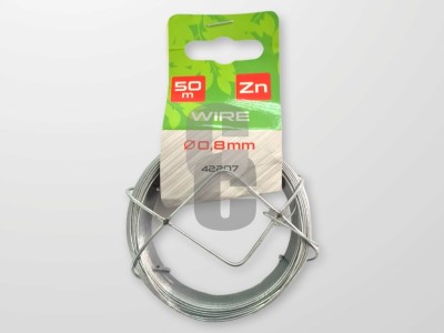 Тел поцинкована на ролка - 0.8мм. х 50м.